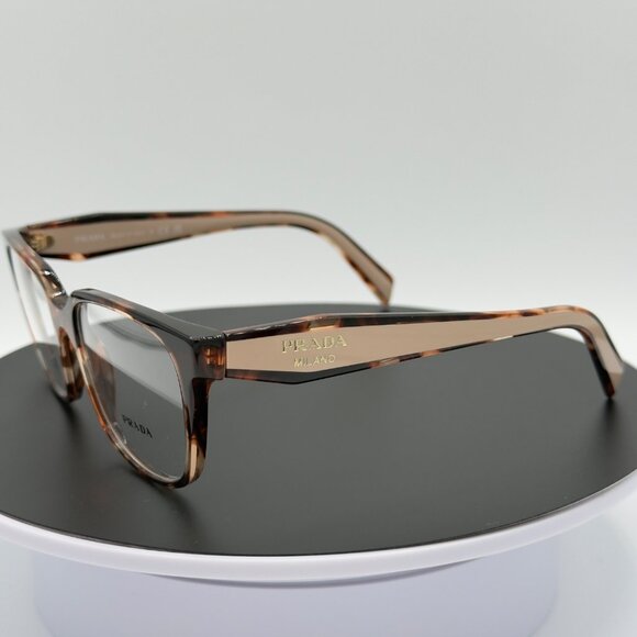 PRADA Eyeglasses Frames PR 17ZV 07R1O1 Caramel Havana Demo Lens 54 mm Women - Picture 2 of 12